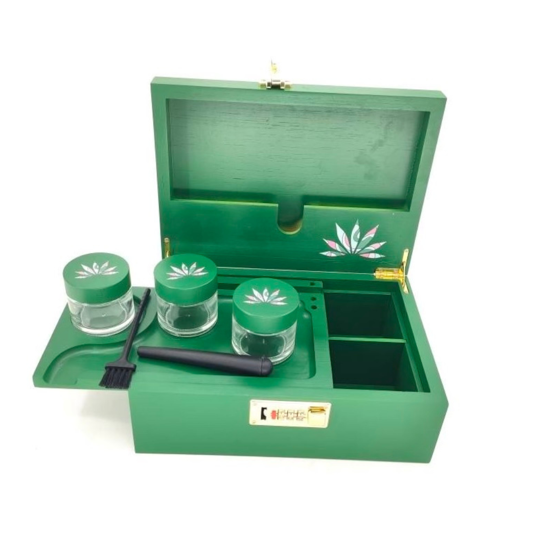 Flower Girl Stash Box - Green (PRE-ORDER)